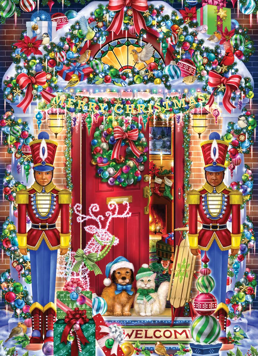 Amazon.com: Christmas Welcome Jigsaw Puzzle 1000 Piece by Vermont
